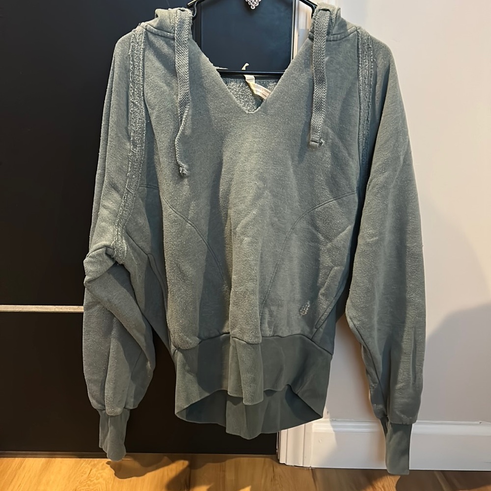 Free People Movement Oversized Slightly Cropped Cute Hoodie
